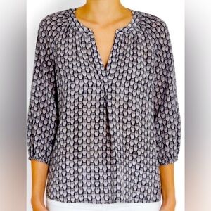 Joie Silk Owl Print Blouse